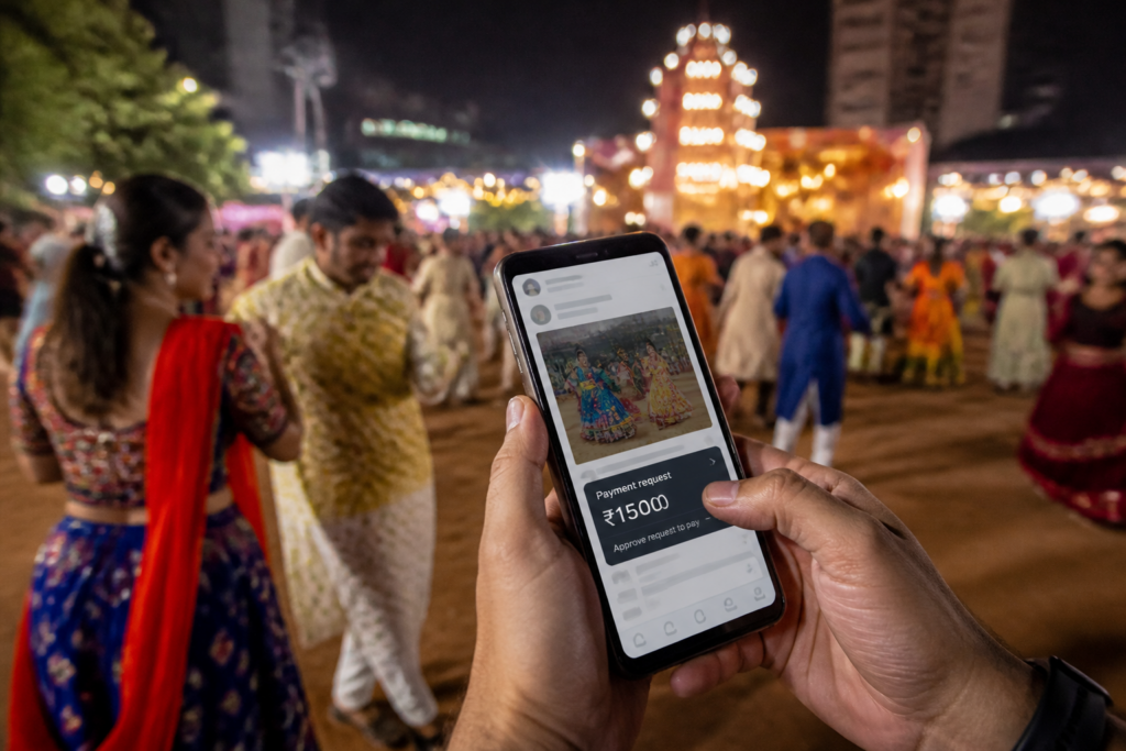 Pune cyber police warning about a Navratri rent-a-date scam on social media