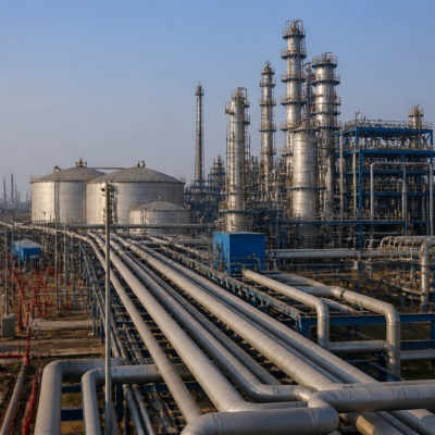 Haldia petrochemical plant and industrial facilities in West Bengal