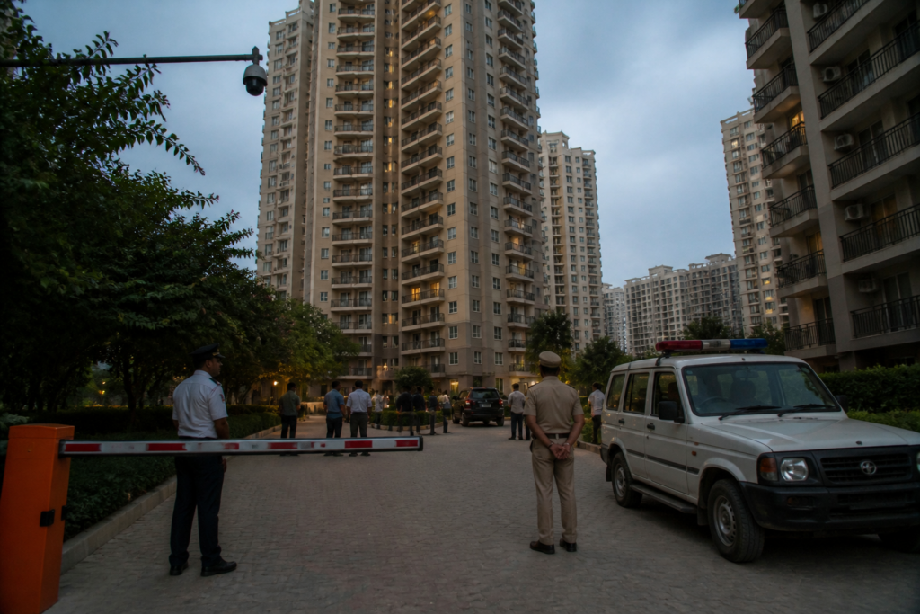 Greater Noida West high-rise death investigation at a residential society tower
