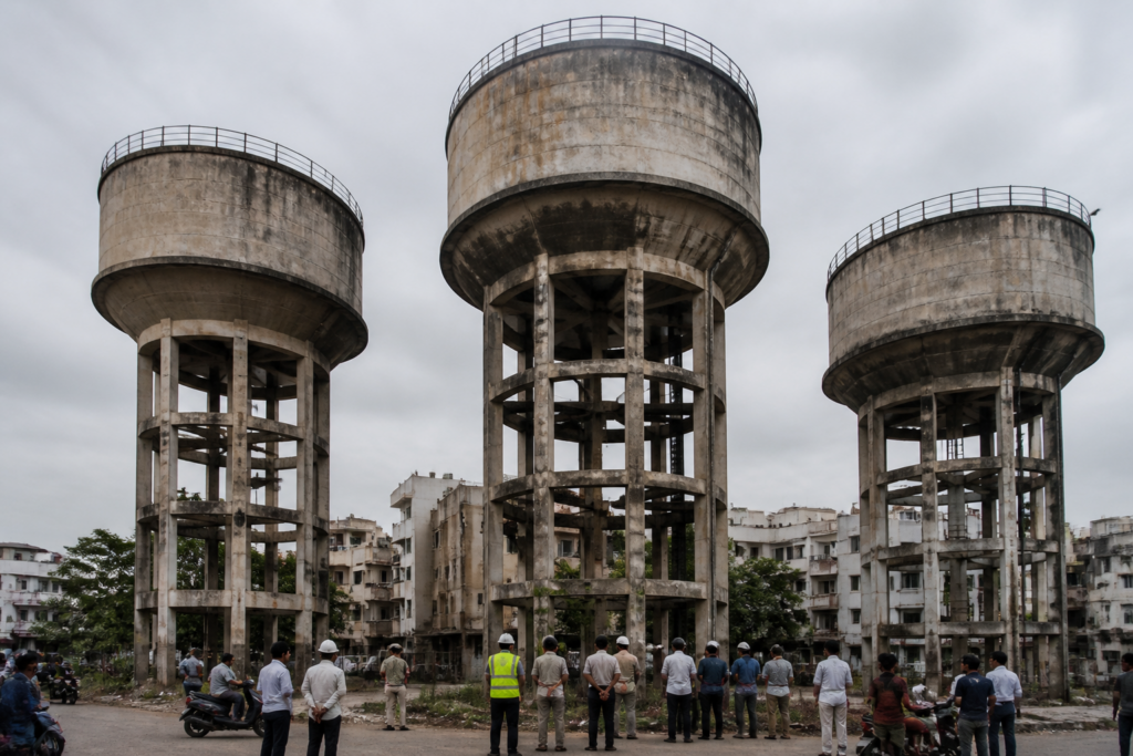 Chandannagar water tanks in Pune being considered for a PMC structural safety audit