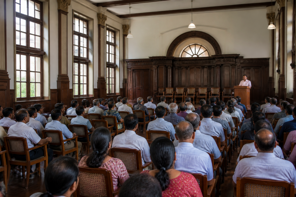 SPPU staff meeting at Savitribai Phule Pune University in Pune
