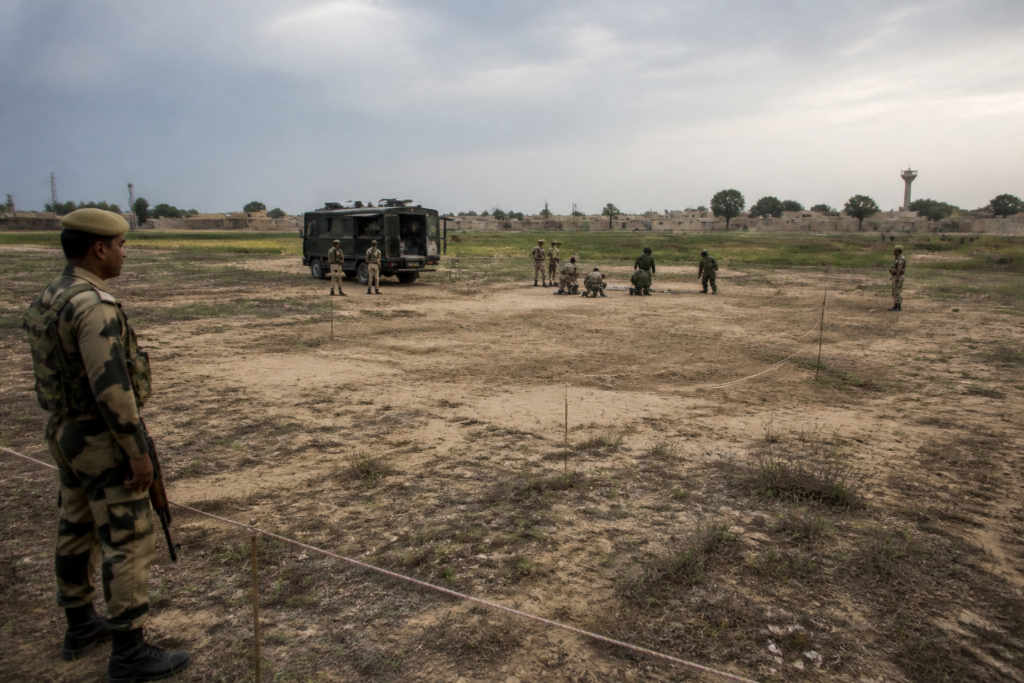 Sriganganagar arms haul site near Rawla secured during explosive disposal by Rajasthan authorities