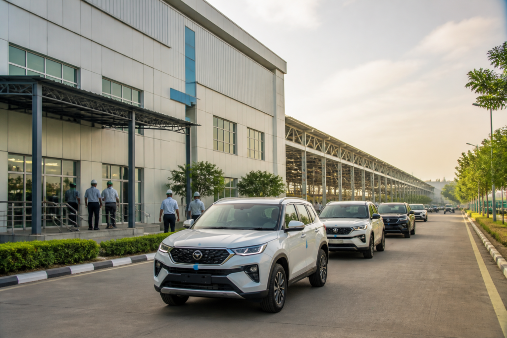Toyota Bidadi plant and vehicle manufacturing operations in Karnataka