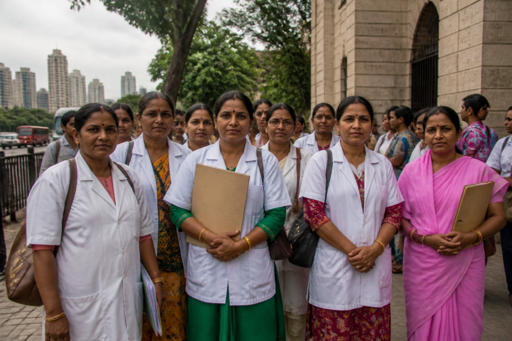 BMC maternity leave approval for outsourced women health workers in Mumbai