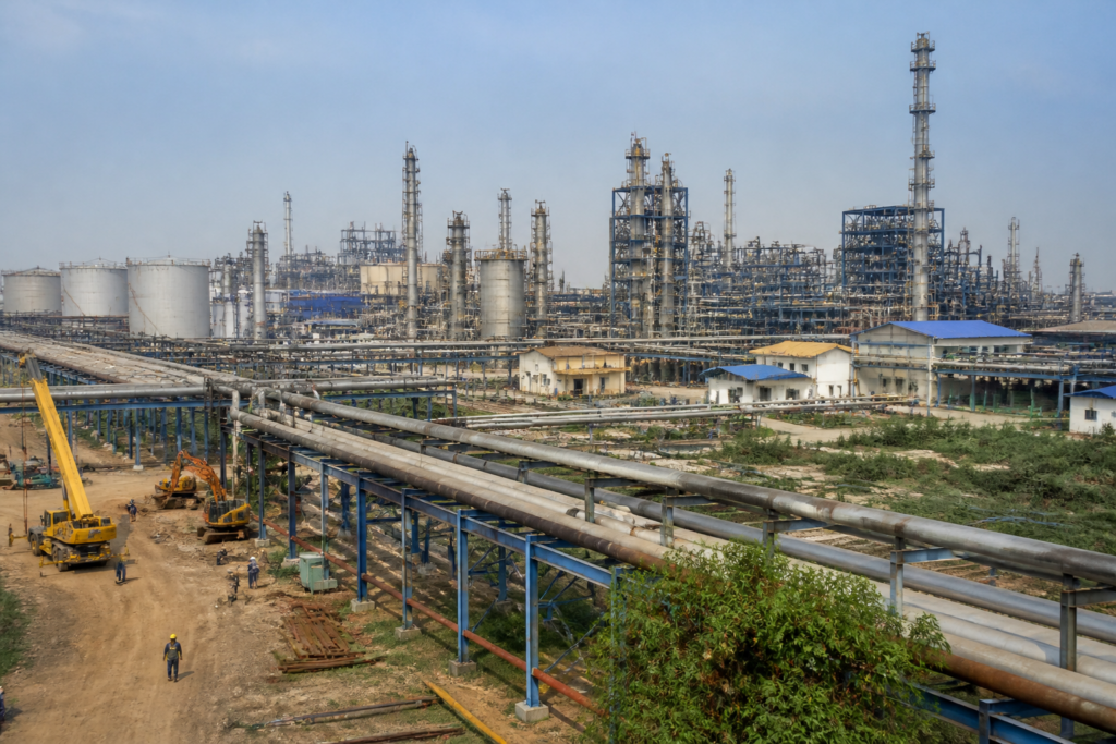 Haldia investment and petrochemical plant in the Haldia industrial complex