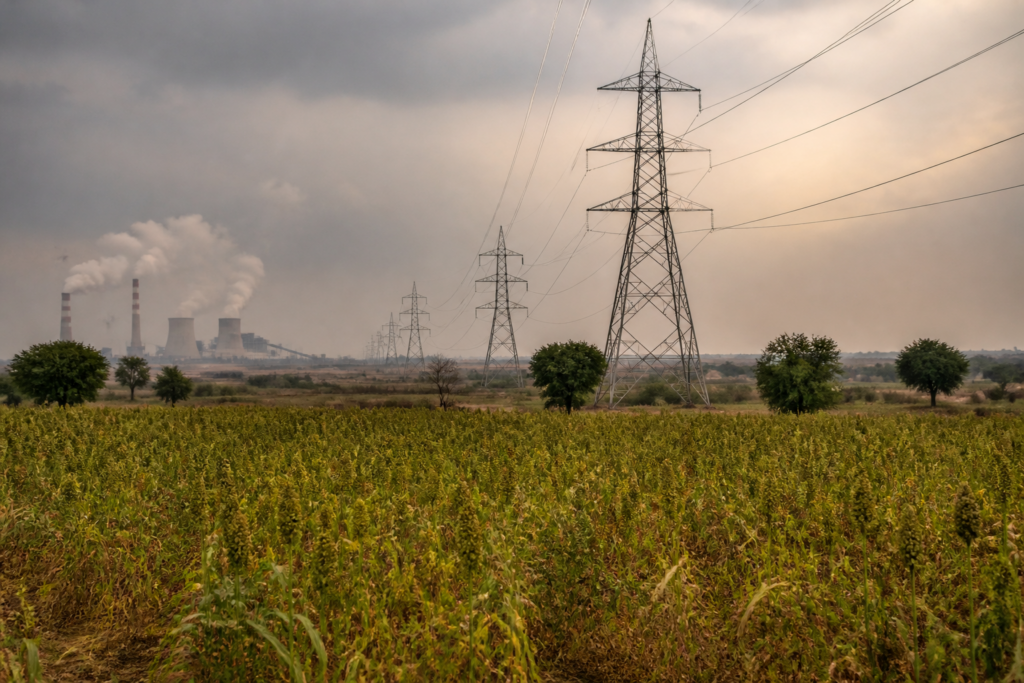 Telangana 24x7 power supply infrastructure supporting farmland during a dry spell
