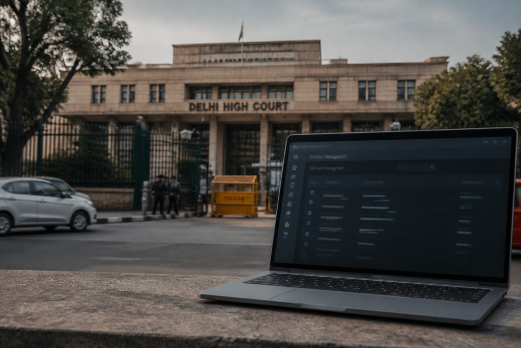 Delhi High Court website suspension case involving NIXI and a .IN domain