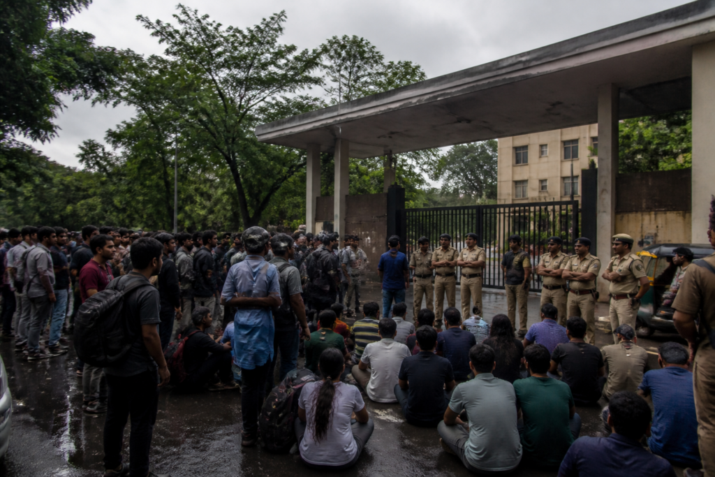 IIT Bombay protest outside the Powai campus over Sahil Wakode’s death