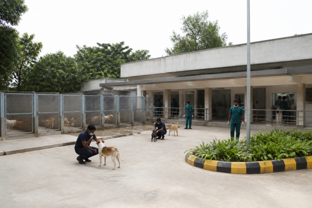 Chennai dog sterilisation centre at the Athipattu civic facility in Ambattur