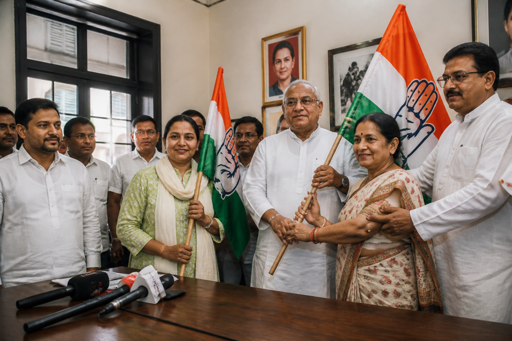 KMC elections political event with Congress leaders and former municipal councillors in Kolkata