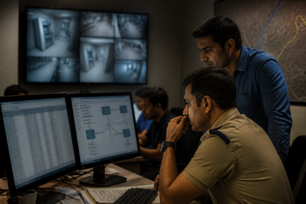 Kolkata cyber fraud investigation linked to an ATM and police cybercrime response