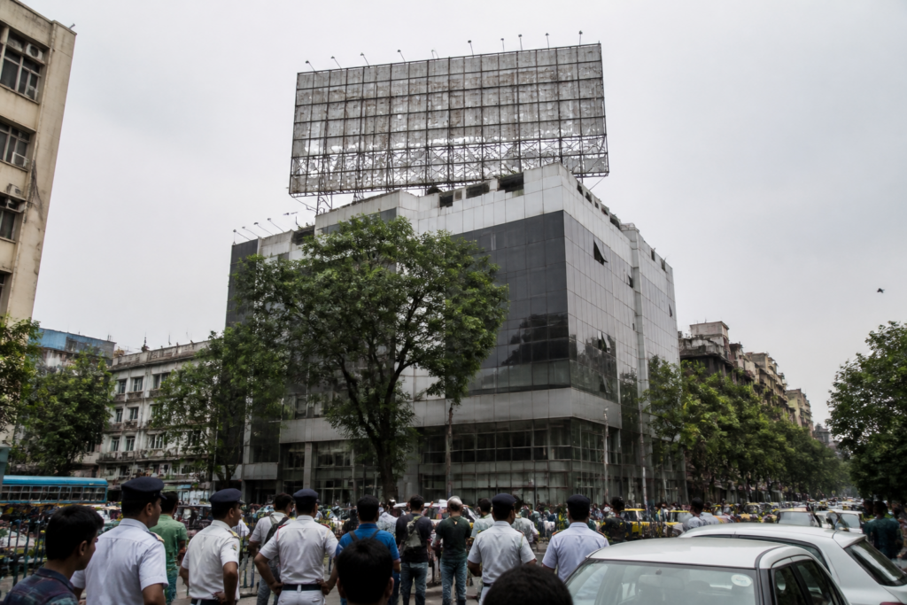 Kolkata billboard case linked to a disputed rooftop sign at a Camac Street office building