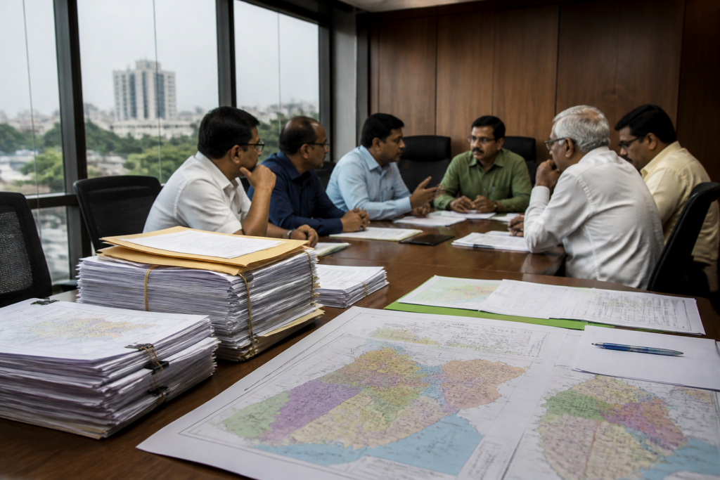 Kolkata municipal elections candidate selection meeting involving BJP leaders
