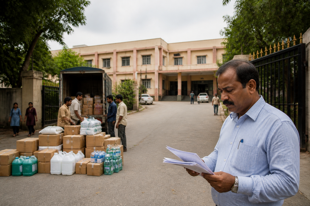 NACOF defamation notice linked to a Telangana welfare-hostel procurement dispute