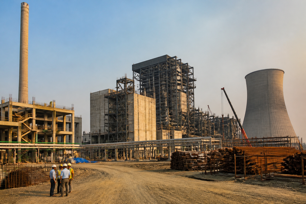 Yadadri Thermal Power Station construction and power infrastructure in Telangana