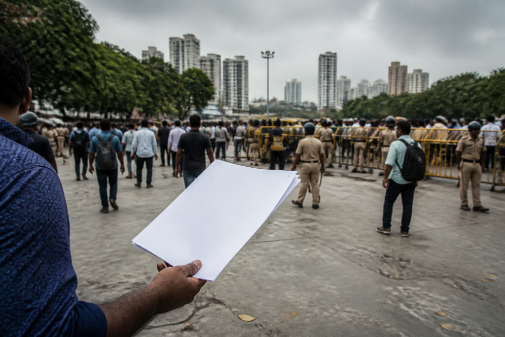 Imran Khan exit notice story linked to a Mumbai protest at August Kranti Maidan