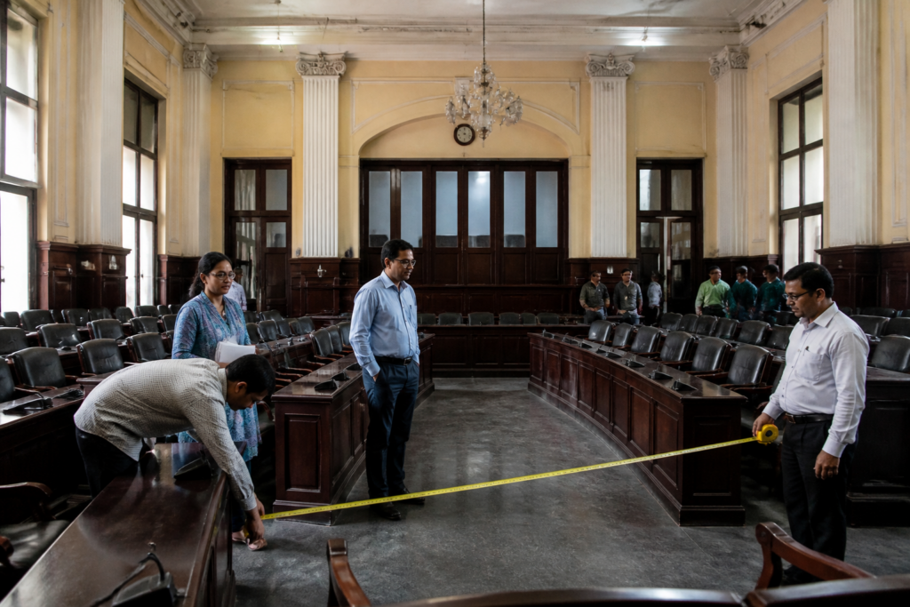 KMC council chamber being prepared for 209 councillors in Kolkata