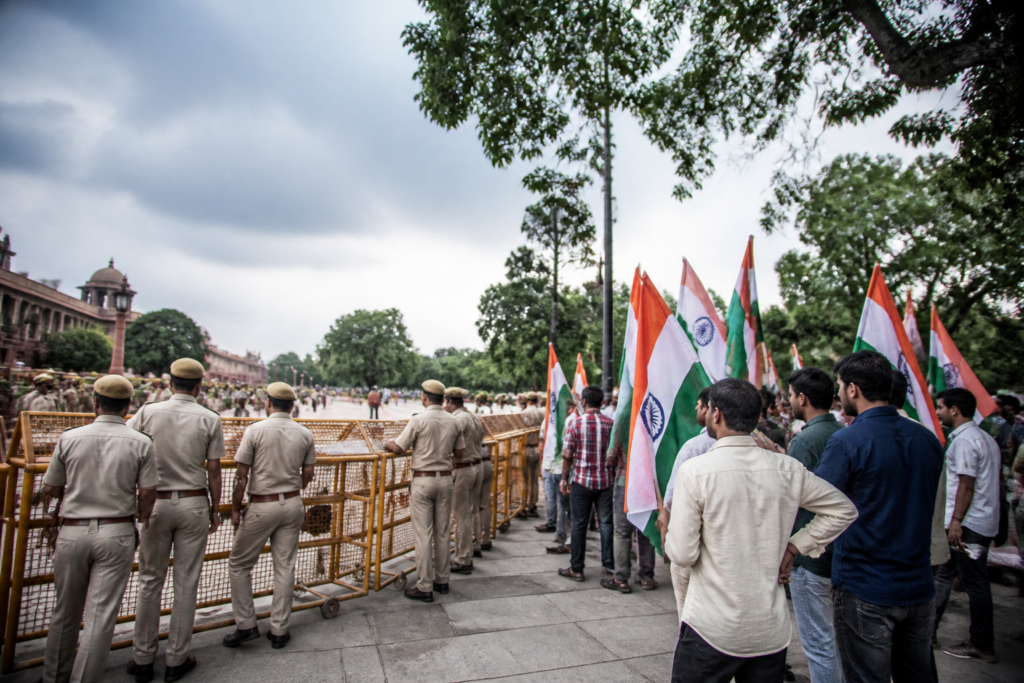 BNSS bond provisions explained through a Delhi protest police scene near Jantar Mantar