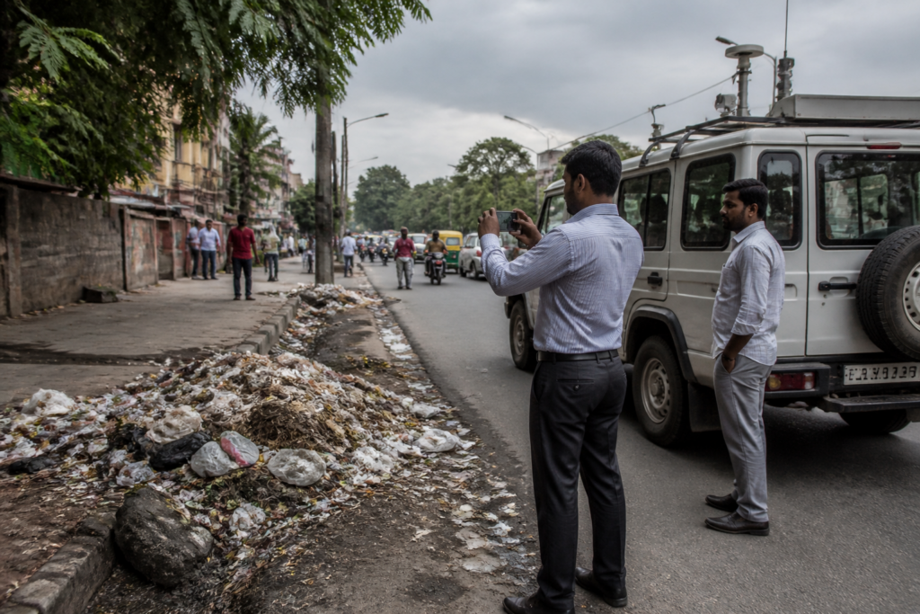 Bengaluru garbage spots identified during an AI-enabled civic road survey