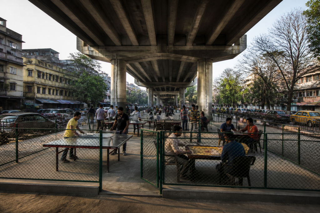 Flyover under-space redevelopment proposal for a recreational area beneath a Kolkata flyover