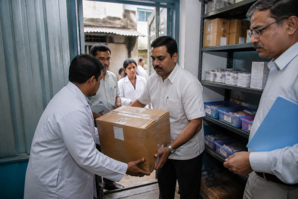Pune municipal hospital dispensary with medicine storage under civic inspection