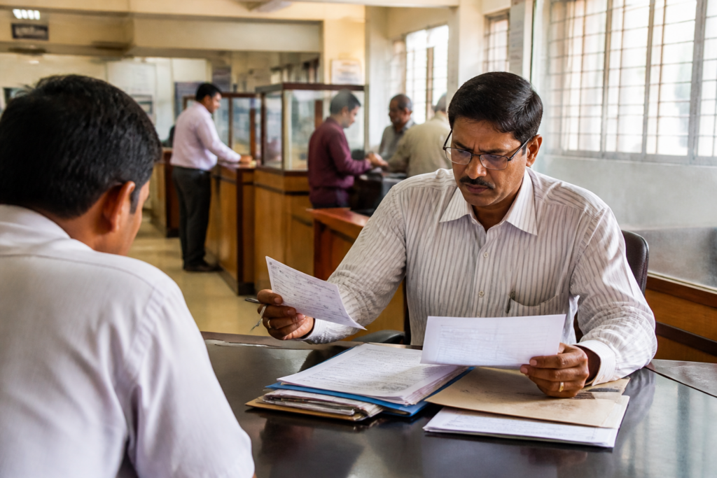 Pune property tax notice and PMC civic office representing municipal recovery action