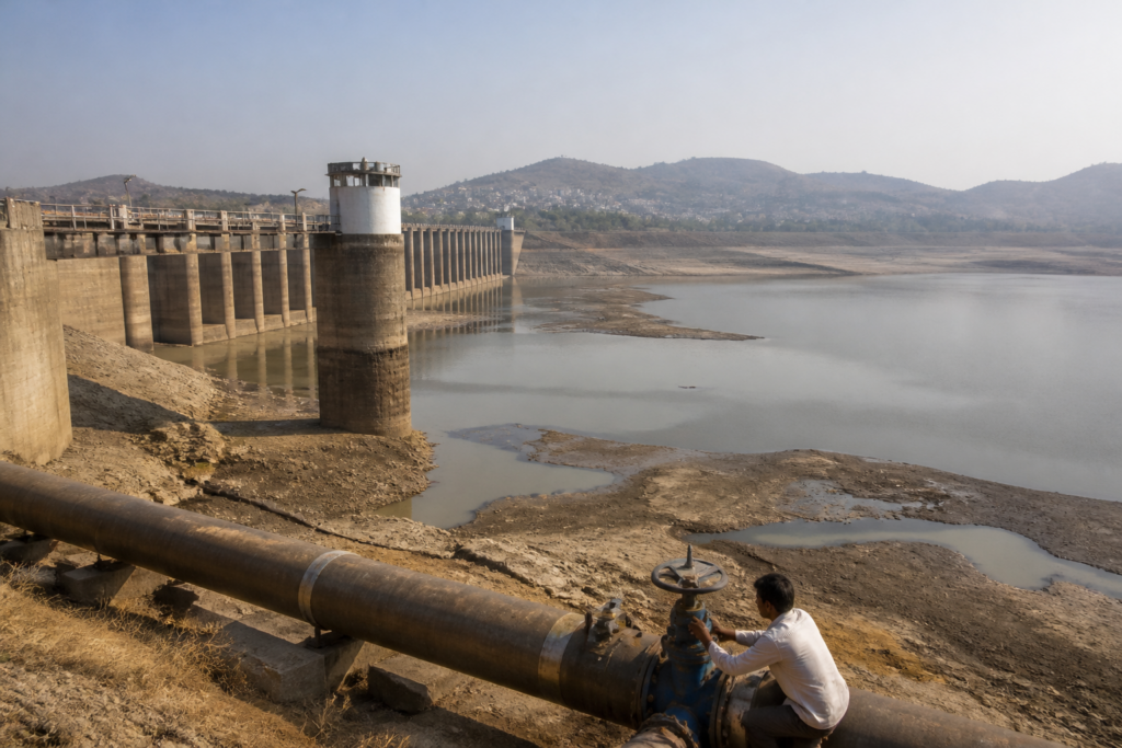 Pune water supply planning at the Khadakwasla reservoir amid lower water storage