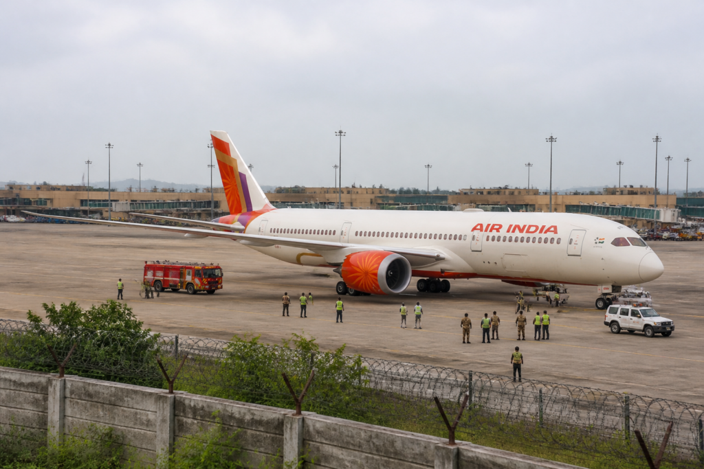 Air India hijack alert led to a flight diversion and security checks at Jaipur airport.