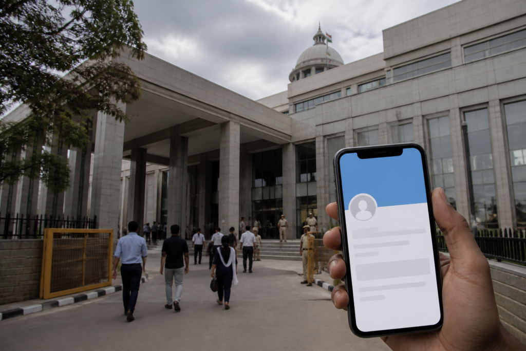 Karnataka High Court order involving Facebook page restoration and social media access