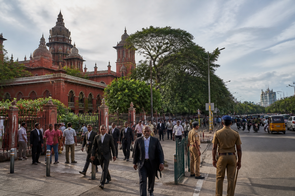 RSS rally permission case being heard at the Madras High Court in Chennai