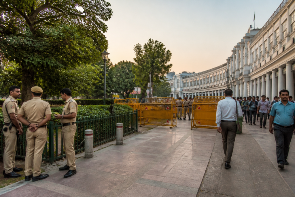 Delhi Police restrictions around Connaught Place ahead of the CJP march