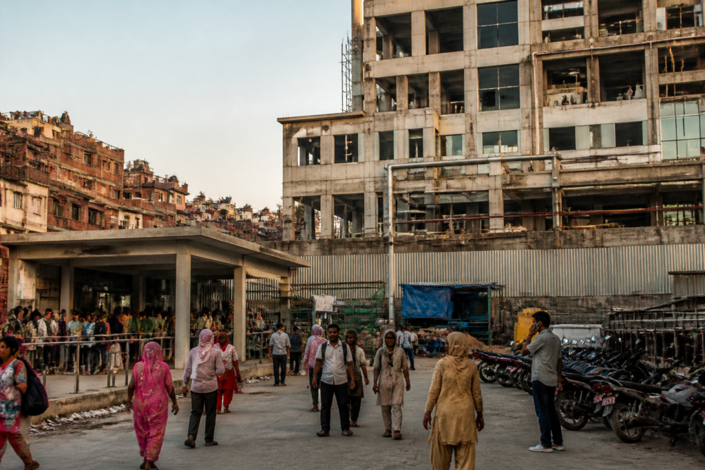 Incomplete Pt Deendayal Upadhyay Hospital expansion building in Jaipur