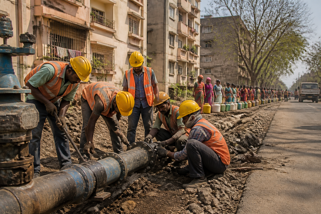 Nagpur water supply network and civic infrastructure amid the city’s water conservation drive