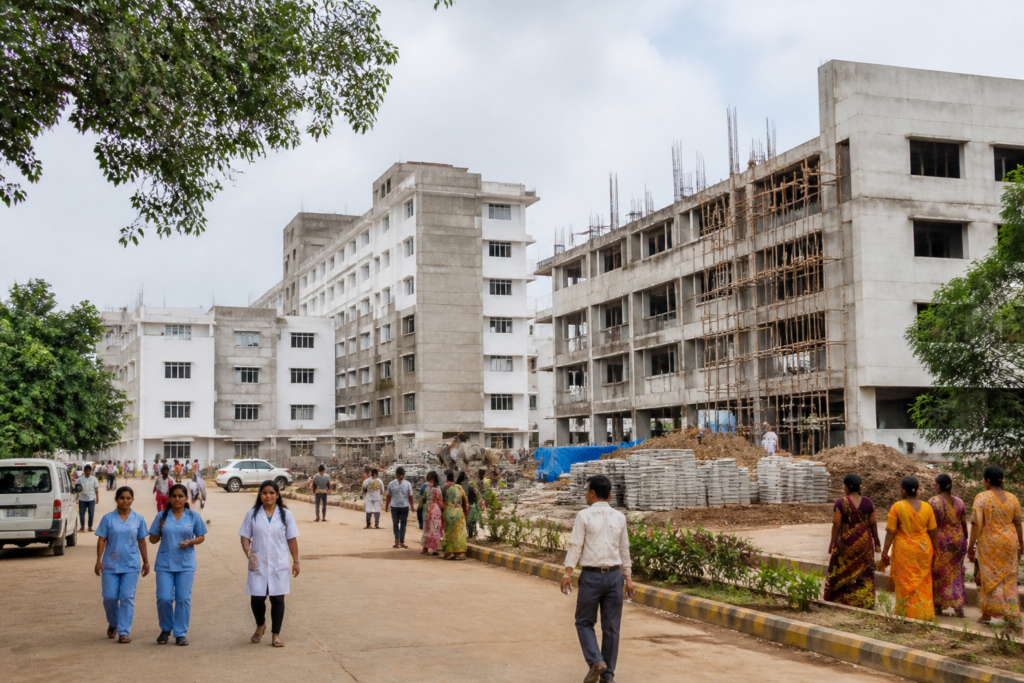 Jamtara medical college project linked to the district hospital and Jharkhand healthcare expansion