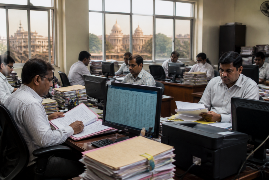 Bihar salary payments halted during a government treasury inquiry in Patna