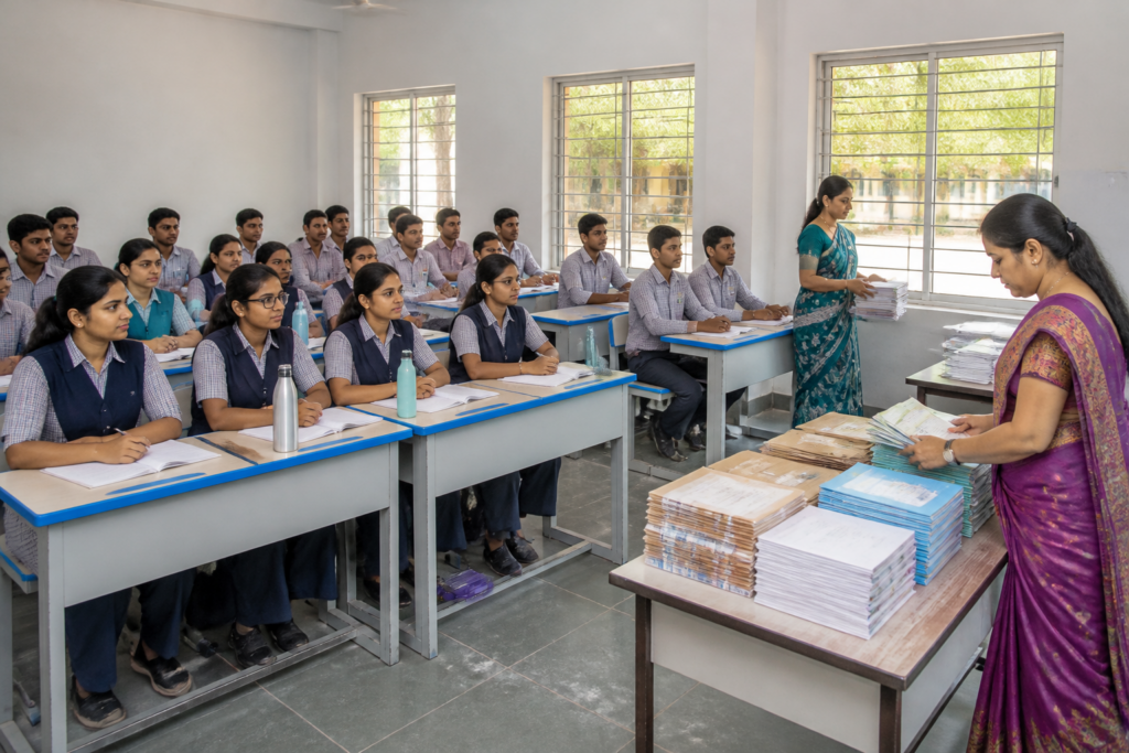 Young India Institutes of Excellence coaching centre in a Telangana Model School