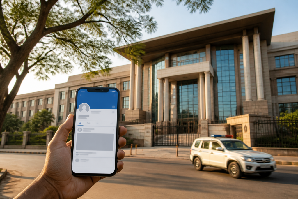 Karnataka High Court Facebook page restoration order linked to a Bengaluru police case