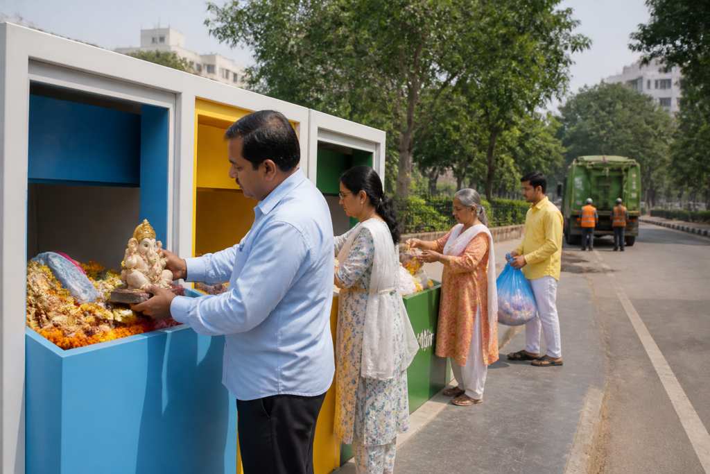 Delhi worship material disposal kiosks planned for collecting damaged idols and ritual materials