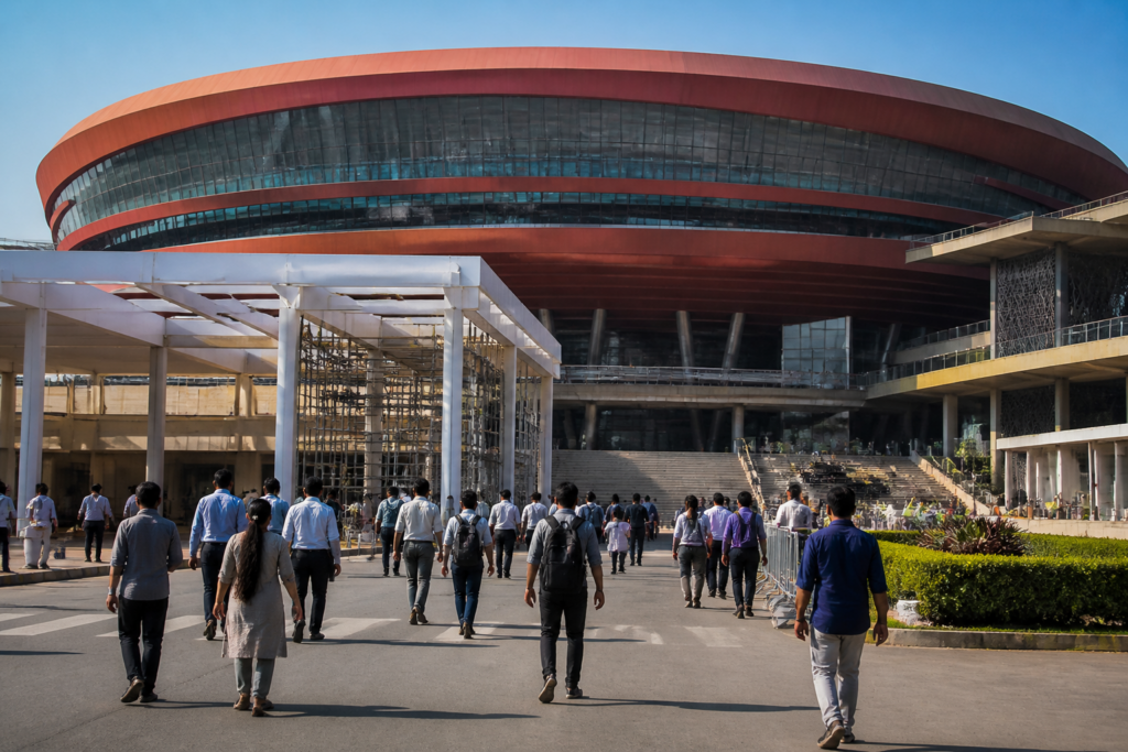 Bharat Mandapam venue for IITF 2026 in New Delhi