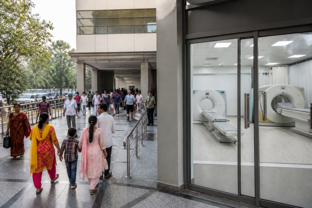 Lok Nayak Hospital in Delhi adds a new CT scanner and three MRI machines for free diagnostics.