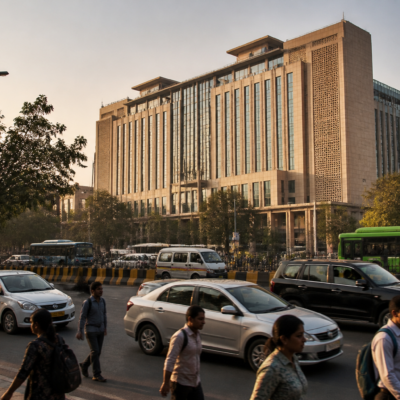 Delhi tax revenue data linked to government offices and urban infrastructure