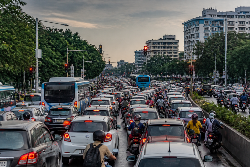 Pune traffic study examines congestion on a busy urban road in Pune.