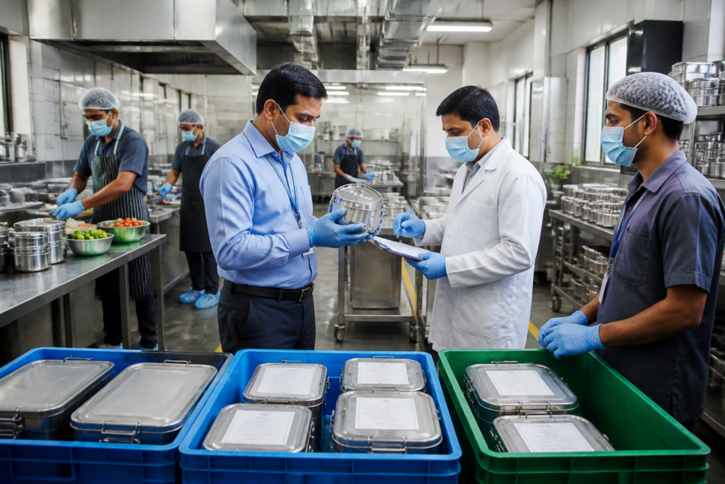 Lucknow railway base kitchen inspected for food safety and hygiene compliance