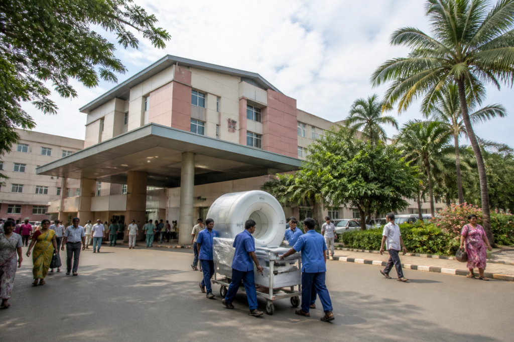 South Goa District Hospital where a new MRI unit and cardiology services are being introduced