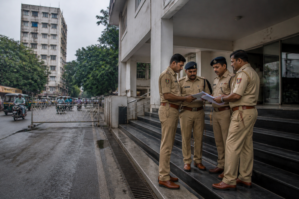 Surat police investigation into an alleged arson threat circulated through WhatsApp