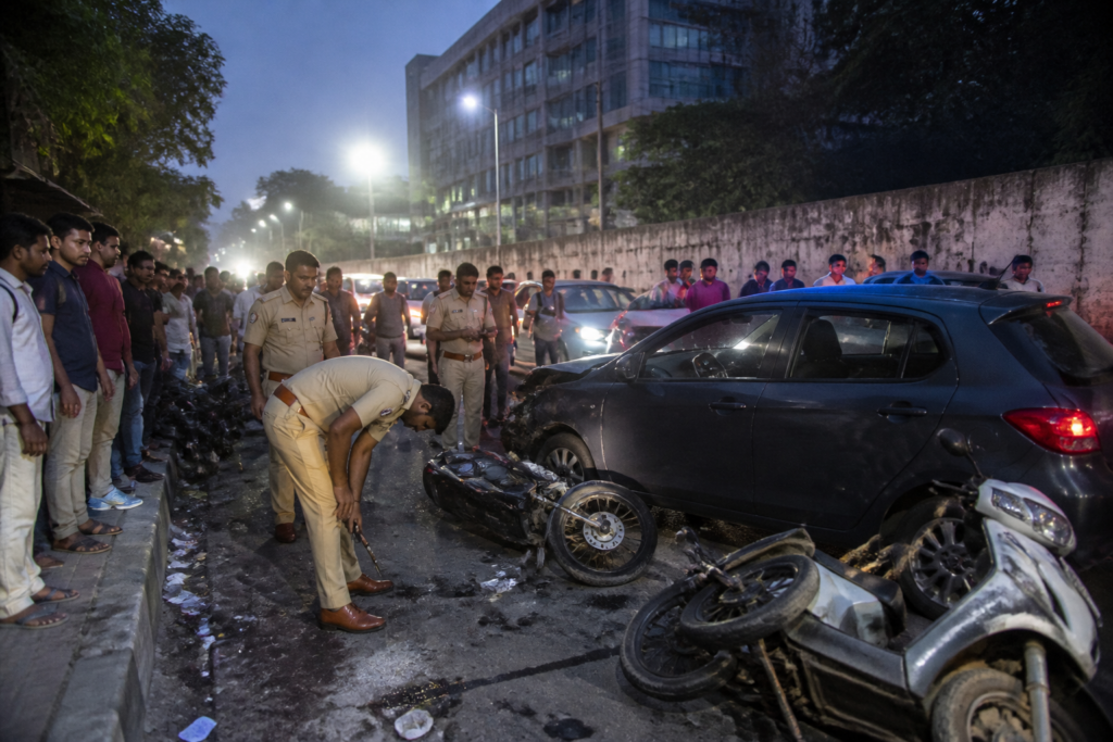 Kothrud drunk driving incident scene near MIT College on Paud Road in Pune
