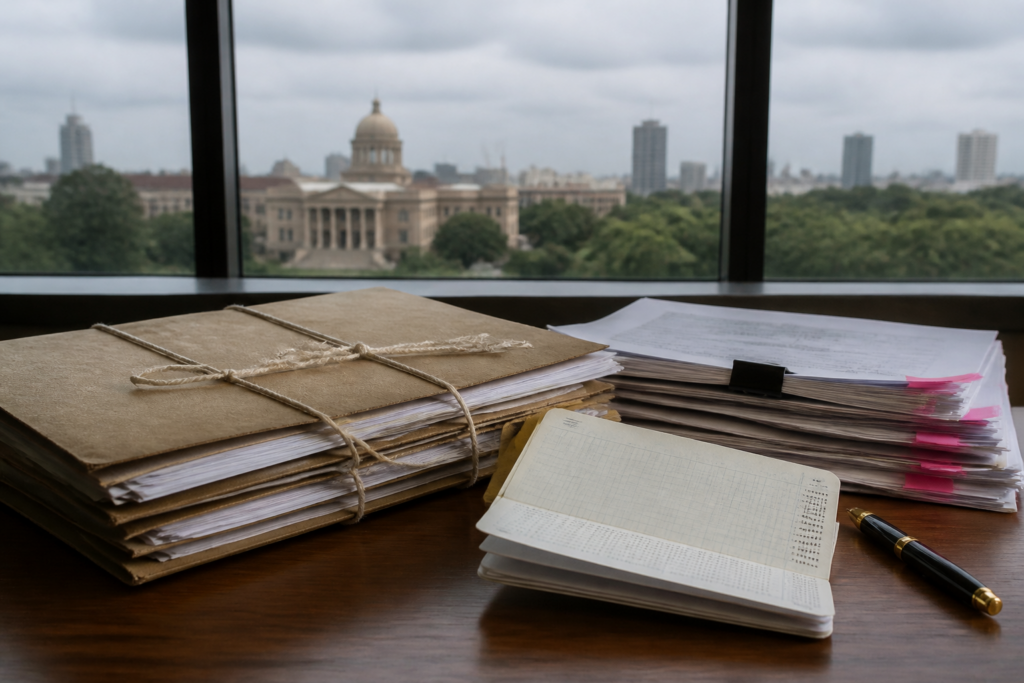 ADCL money laundering case documents and a Bengaluru financial investigation setting