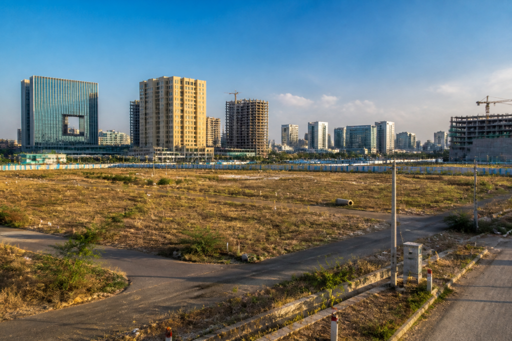 Raidurg land auction site in Hyderabad’s Knowledge City near commercial development