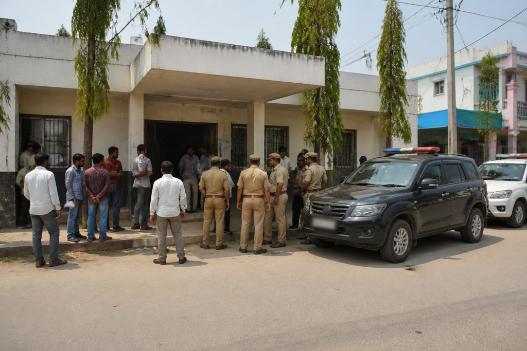 Vemulawada tahsildar office linked to a Telangana ACB land registration bribe case