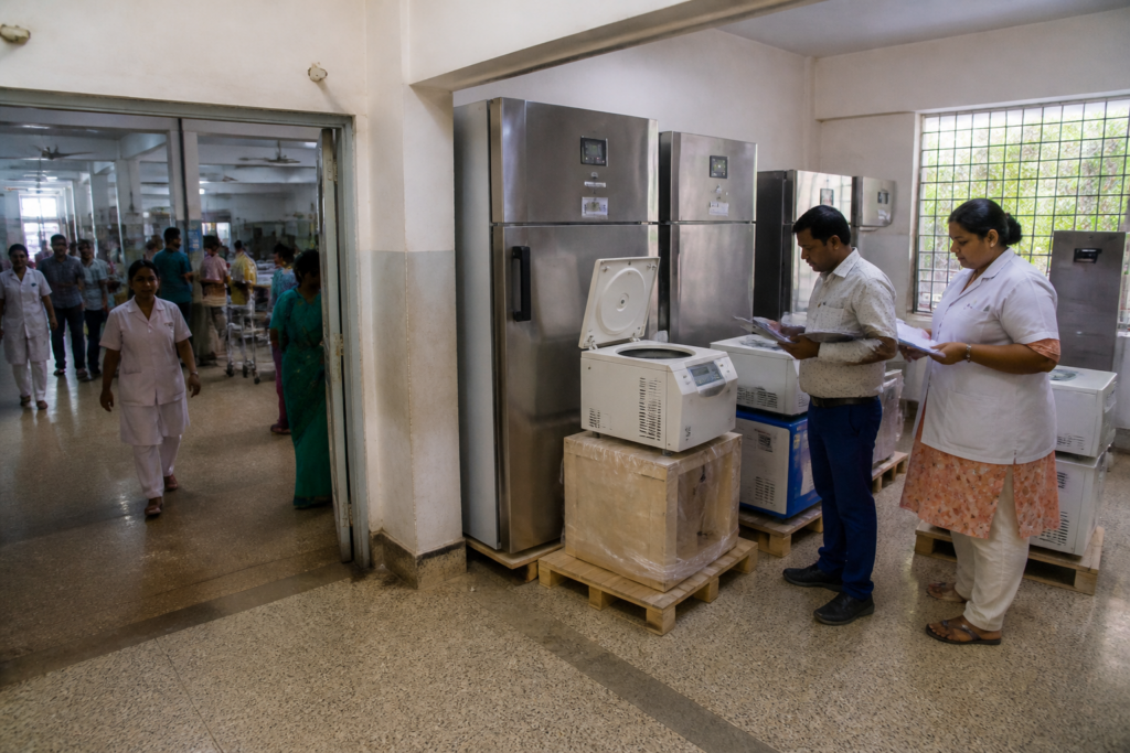 OSMCL tendering and medical equipment procurement at an Odisha government hospital